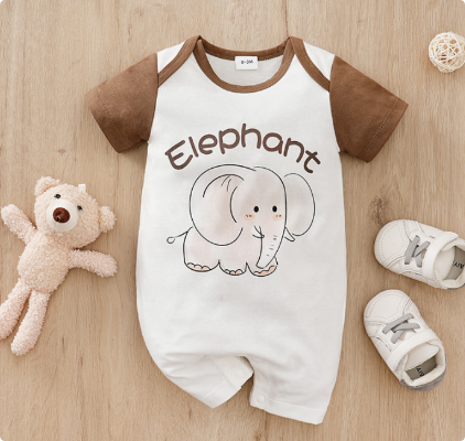 Mini Fashion™ - Comfort For Every Night - Short-Sleeve Pajama Bodysuit