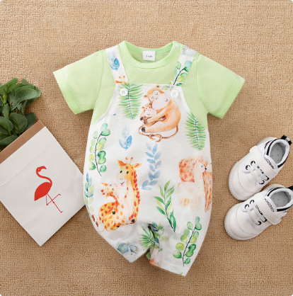 Mini Fashion™ - Comfort For Every Night - Short-Sleeve Pajama Bodysuit