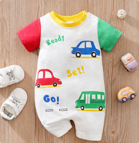 Thumbnail for Mini Fashion™ - Comfort For Every Night - Short-Sleeve Pajama Bodysuit
