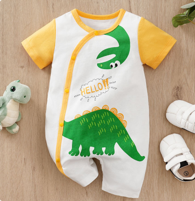 Mini Fashion™ - Comfort For Every Night - Short-Sleeve Pajama Bodysuit