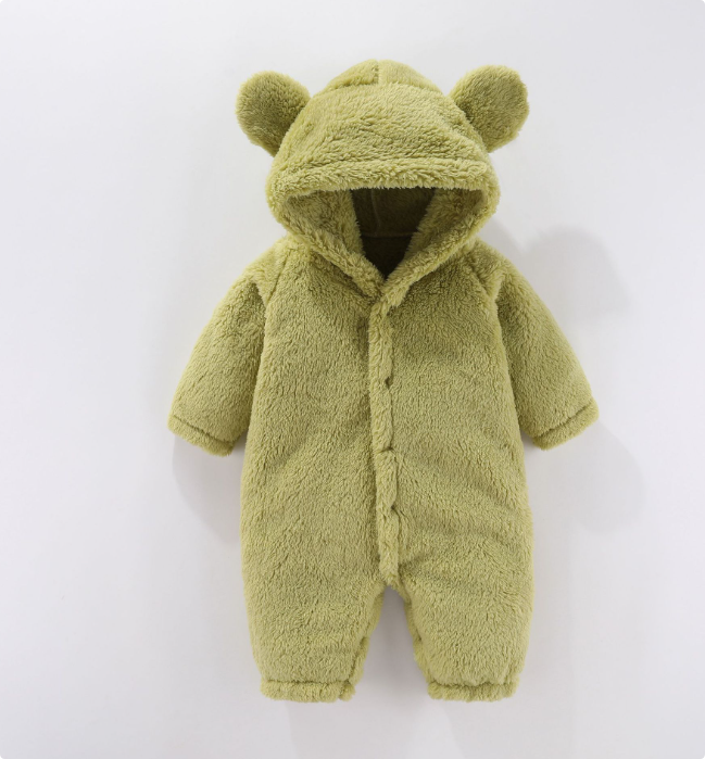 Mini Fashion™ - With Hood - Fleece Romper
