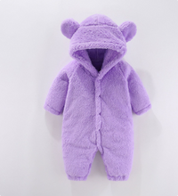 Thumbnail for Mini Fashion™ - With Hood - Fleece Romper
