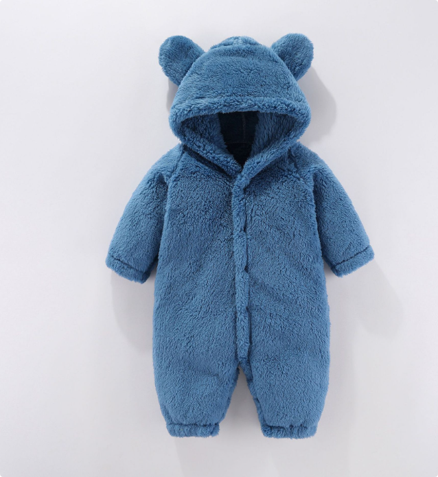 Mini Fashion™ - With Hood - Fleece Romper