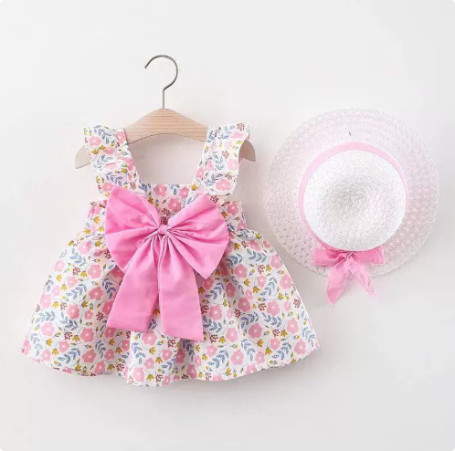 Mini Fashion™ – Sweet & Summery - Fruit Dress (includes FREE straw hat)