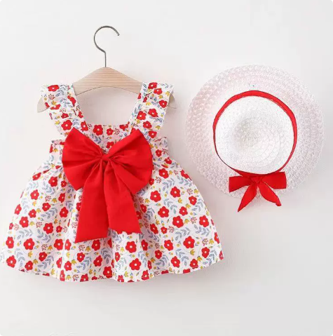 Mini Fashion™ – Sweet & Summery - Fruit Dress (includes FREE straw hat)