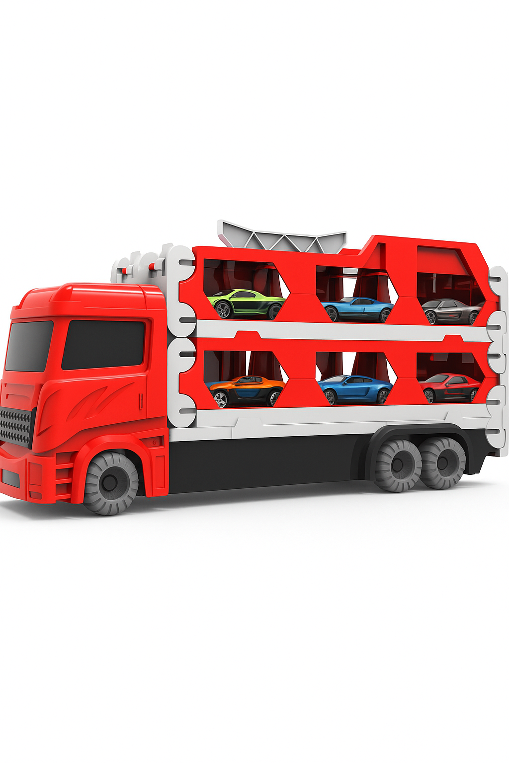 Mega Transporter - 9-in-1 Racing Fun - Transformable Toy Truck