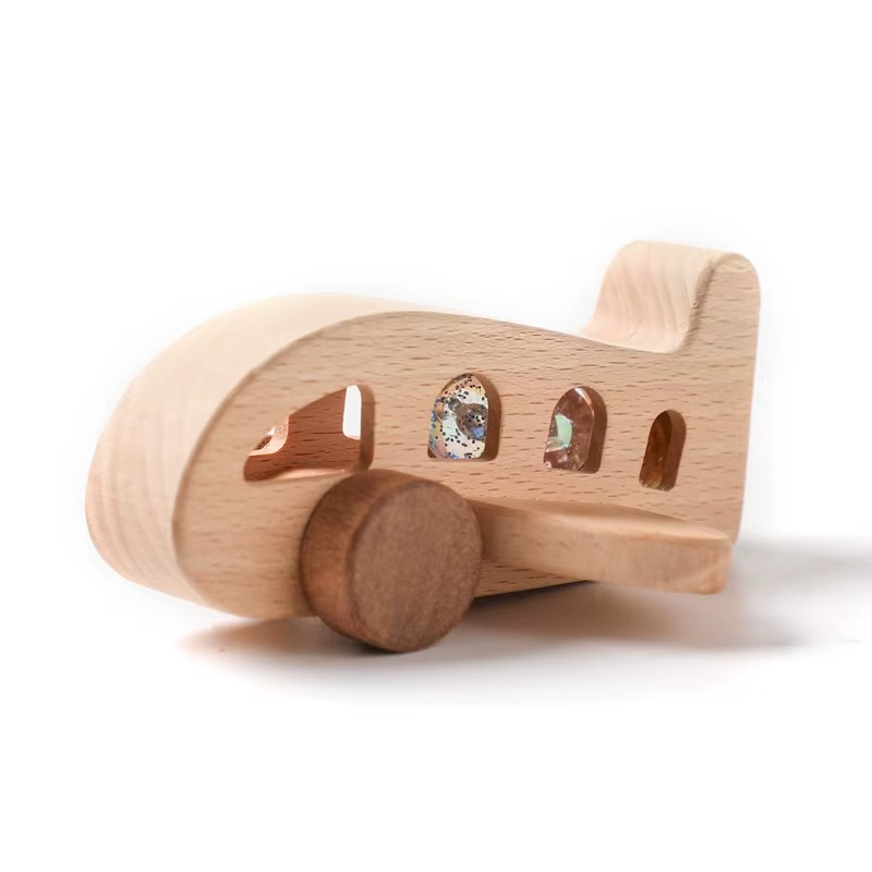 Woods™ - Promote Creativity & Motor Skills - Wooden Montessori Airplane Toy