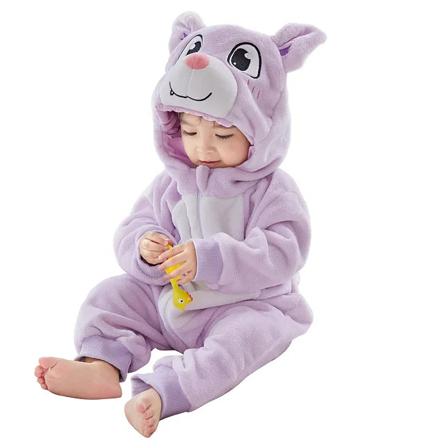 Mini Fashion - Durable & Washable - Animal Romper Onesie (0-24 months)