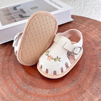 Thumbnail for TinyPetals – Comfort & Style – Baby Sandals with Floral Embroidery