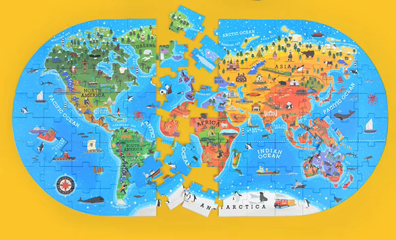 GeoMap – Educational & Fun – World Map Floor Puzzle