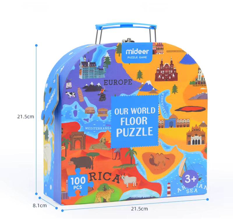 GeoMap – Educational & Fun – World Map Floor Puzzle