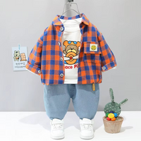 Thumbnail for Mini Fashion™ - Toddler & Adventure - 3-Piece Clothing Set Red Baseball Bear