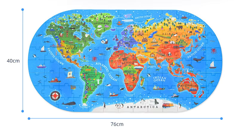 GeoMap – Educational & Fun – World Map Floor Puzzle