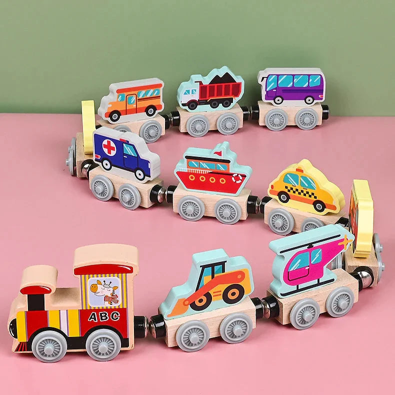 Tiny Express™ – Colors & Shapes - Wooden Train Toys