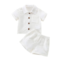 Thumbnail for Mini Fashion™ - Cotton Linen Summer Set Boys