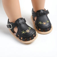 Thumbnail for TinyPetals – Comfort & Style – Baby Sandals with Floral Embroidery