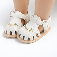 Thumbnail for TinyPetals – Comfort & Style – Baby Sandals with Floral Embroidery