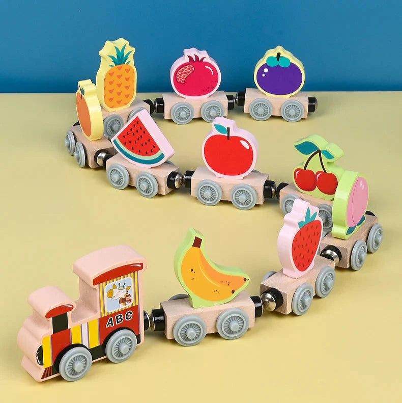 Tiny Express™ – Colors & Shapes - Wooden Train Toys