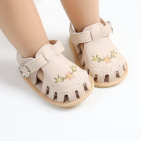 Thumbnail for TinyPetals – Comfort & Style – Baby Sandals with Floral Embroidery