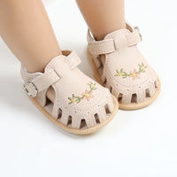Thumbnail for TinyPetals – Comfort & Style – Baby Sandals with Floral Embroidery