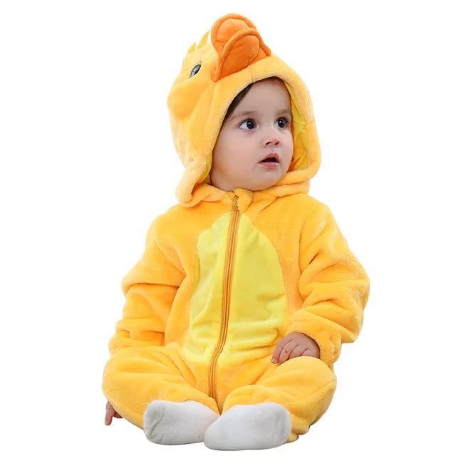 Mini Fashion - Durable & Washable - Animal Romper Onesie (0-24 months)