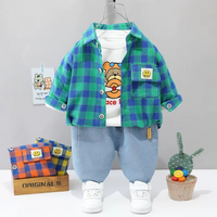 Thumbnail for Mini Fashion™ - Toddler & Adventure - 3-Piece Clothing Set Red Baseball Bear