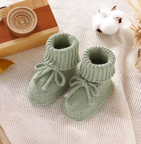 Thumbnail for SnuggleSteps – Warm & Soft – Knitted Baby Booties