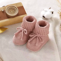 Thumbnail for SnuggleSteps – Warm & Soft – Knitted Baby Booties