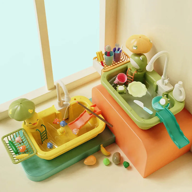 Children Kitchen – Water Fun & Learning - 2-in-1 Play Sink
