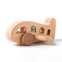Thumbnail for Woods™ - Promote Creativity & Motor Skills - Wooden Montessori Airplane Toy