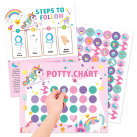 Thumbnail for Potty Training – Playful & Motivational - potty training card with Stickers