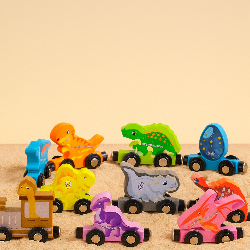 Tiny Express™ – Colors & Shapes - Wooden Train Toys