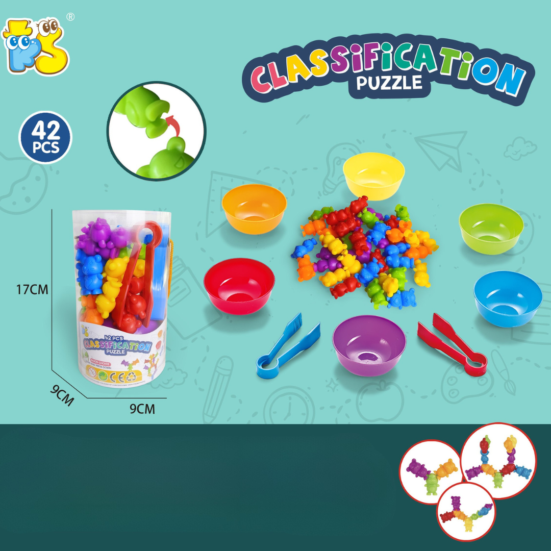 Rainbow Teddy Bears Toys™ - Educational & Creative - Rainbow Counting Bears