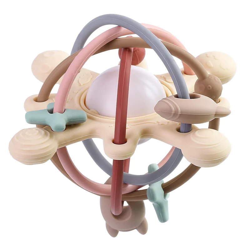 Sensory Rattle Ball™ – Soft Grab Fun - Baby Silicone Teething Toys
