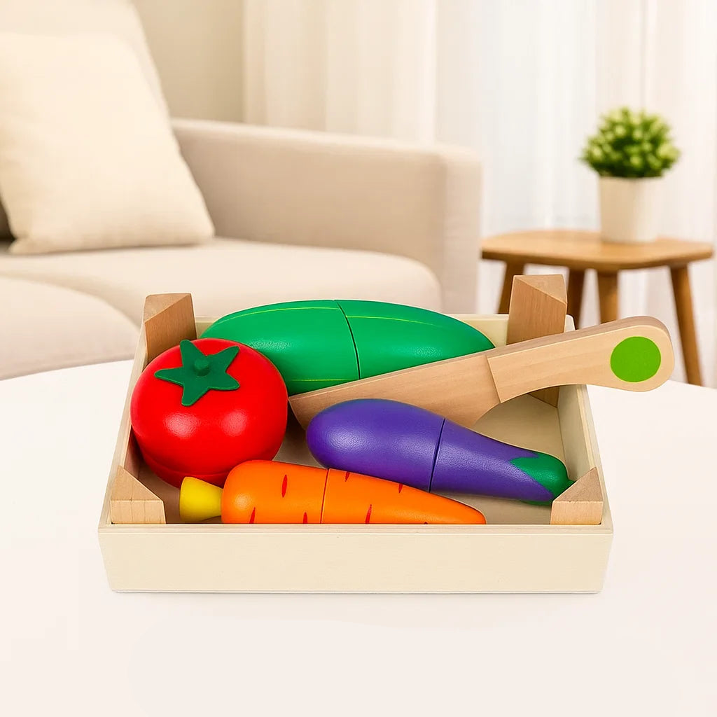 MiniChef – Fun & Creative – Wooden Magnetic Kitchen Play Set