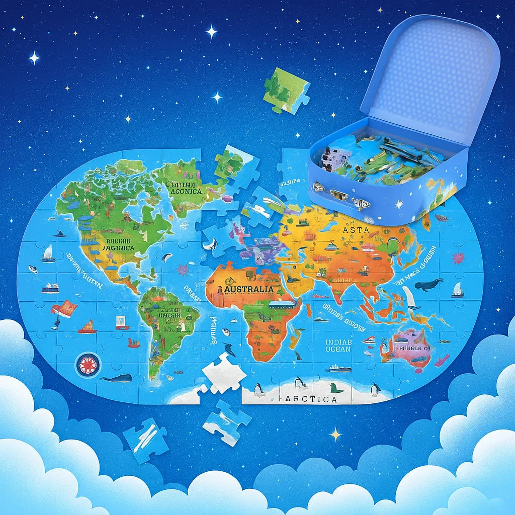 GeoMap – Educational & Fun – World Map Floor Puzzle