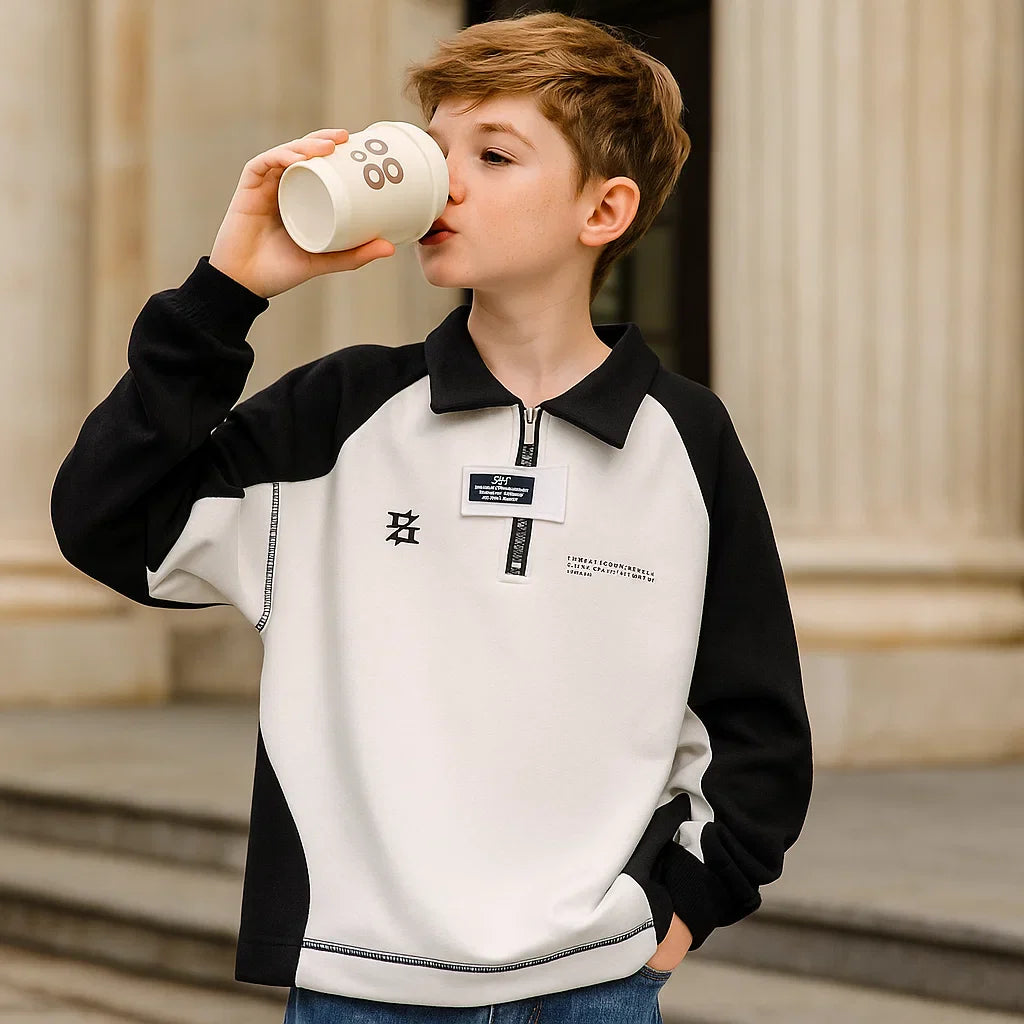 MiniFashion – Playful & Classic – Cotton Sweater