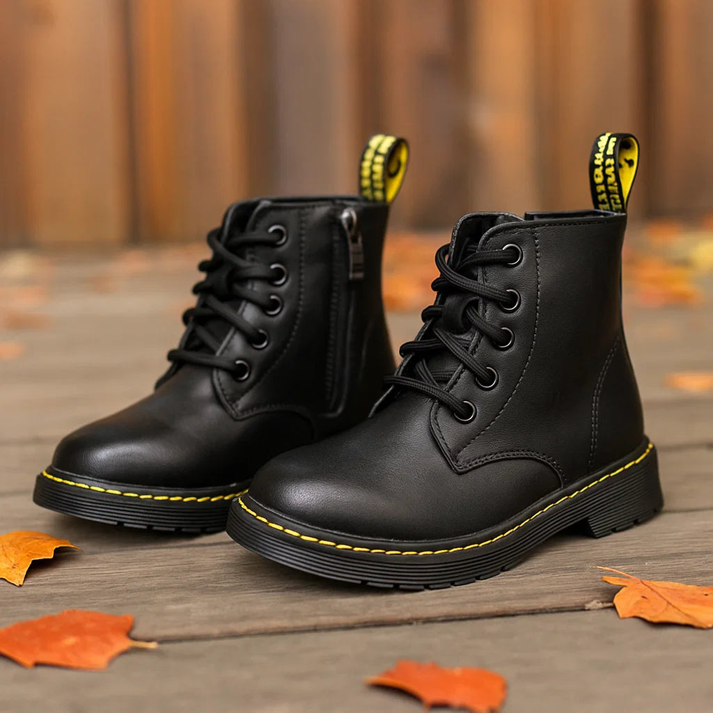 BlackLine – Strong & Comfortable – Lace-Up Combat Boots