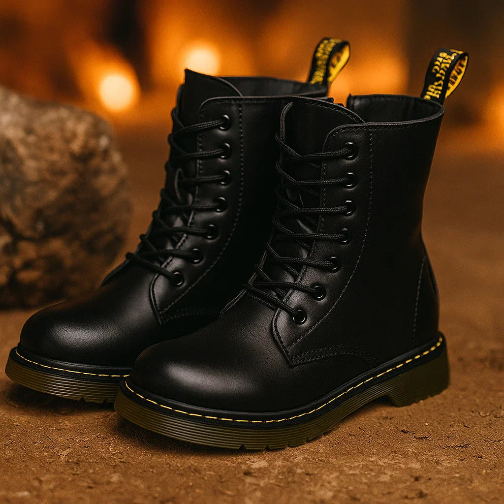 BlackLine – Strong & Comfortable – Lace-Up Combat Boots