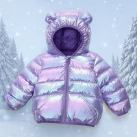 Thumbnail for CuddleCoat  – Thick Padded Jacket with Bear Hood