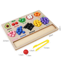 Thumbnail for Toddler Clips™ - Fruit & Shape Match - Sorting game