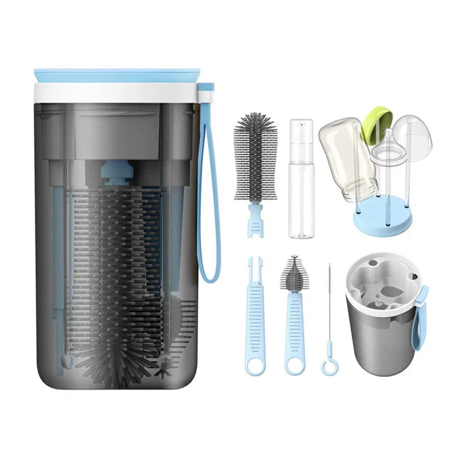 Bottle Cleaning Kitβ’ - Handy on the go - Baby bottle brush & cleaner