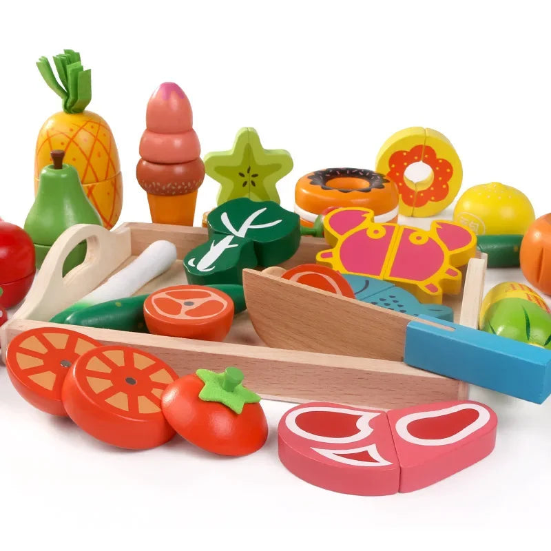 MiniChef – Fun & Creative – Wooden Magnetic Kitchen Play Set