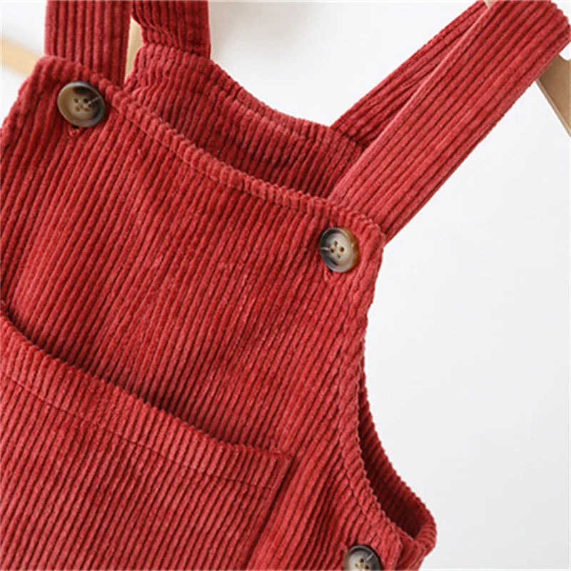 TinyTrend – Comfortable and stylish – Ribbed fabric dungarees
