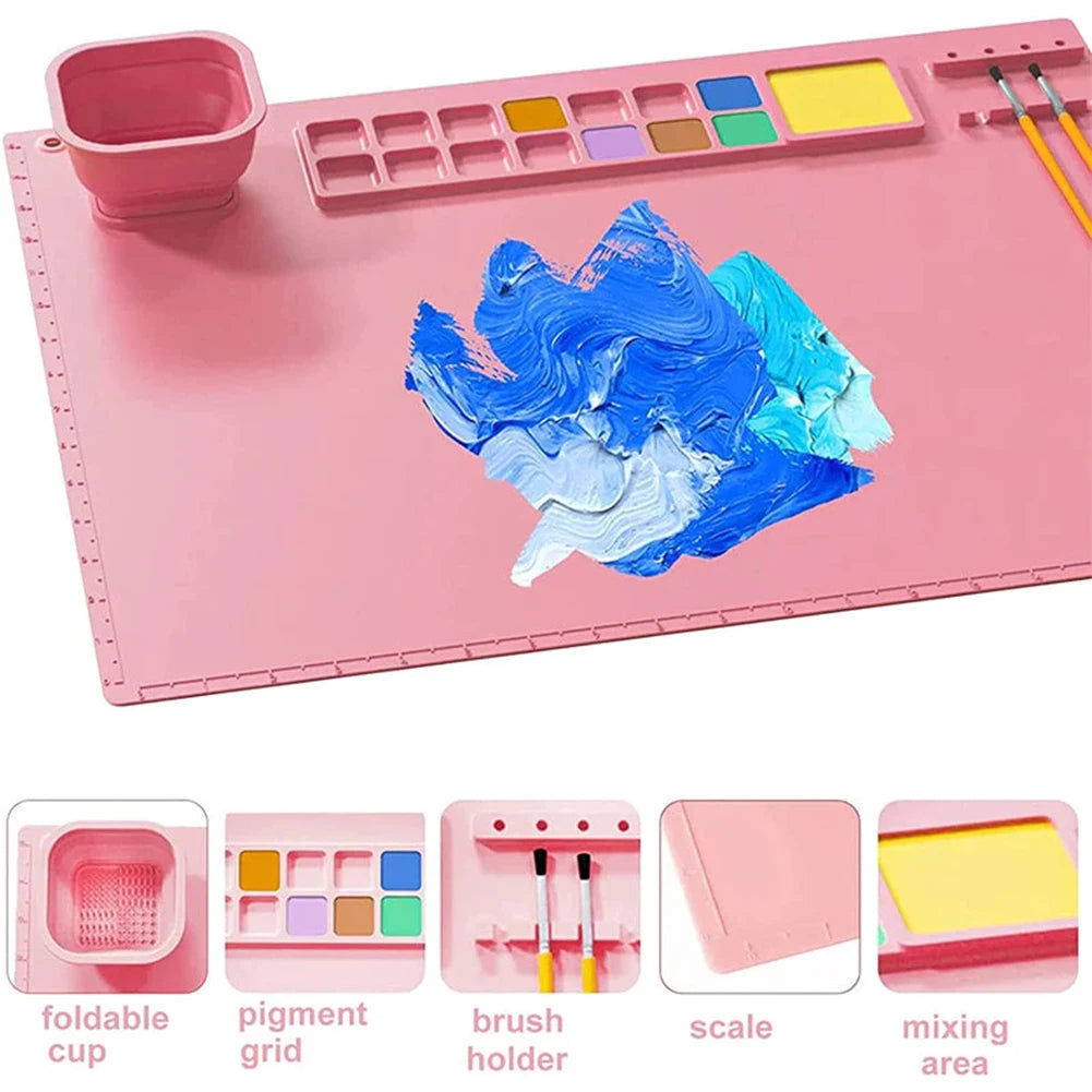 Canvas Matβ’ - Cleaning is a breeze - Paint Placemet