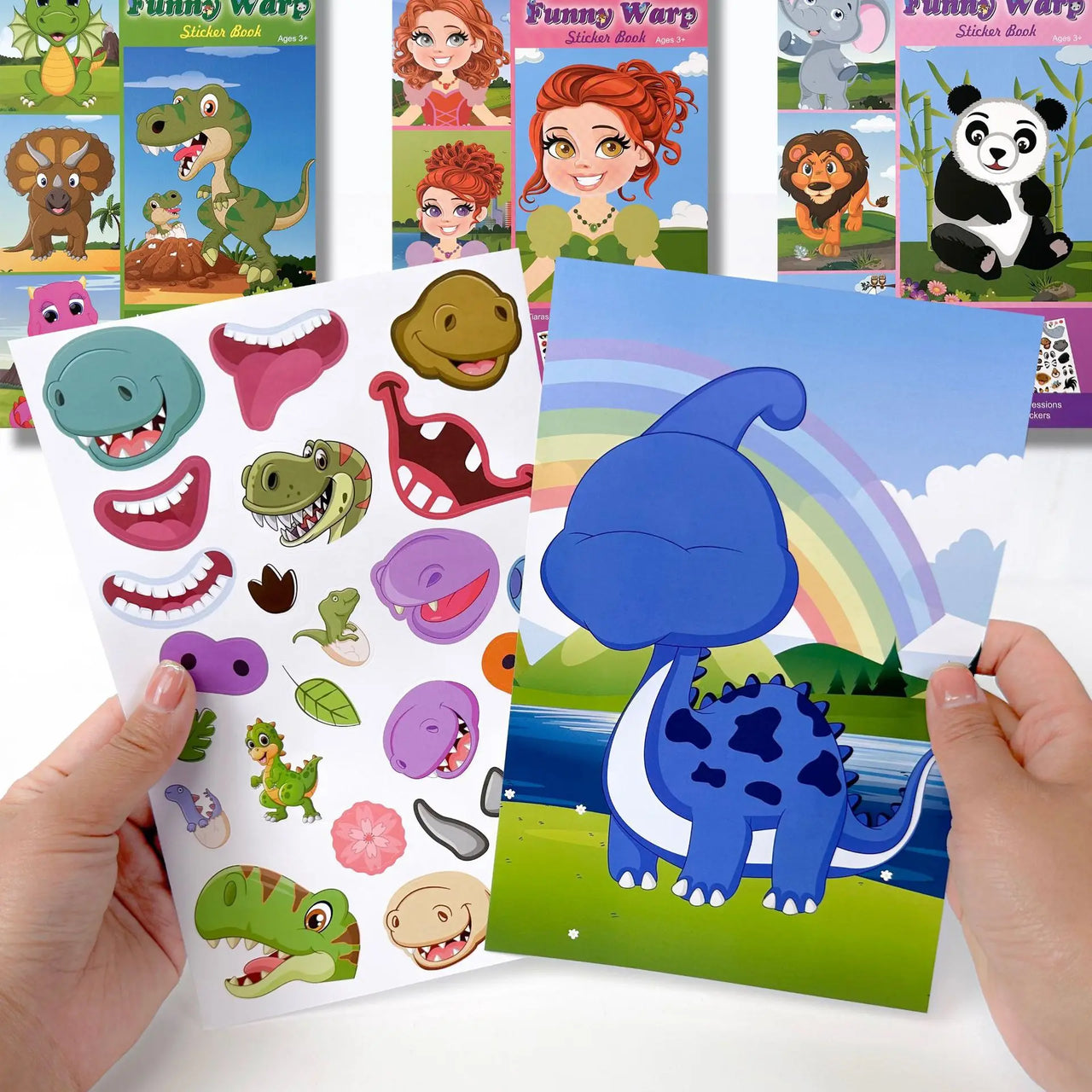 Funny Faces™ – Animal Fun & Sticky Fun - Reusable Sticker Book