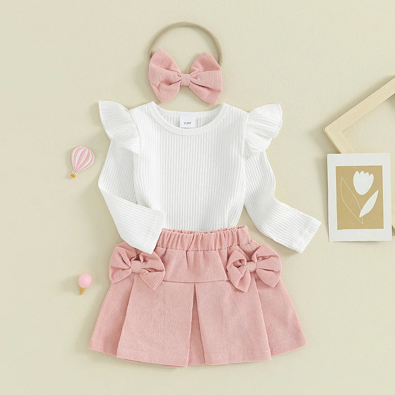 Mini Fashion™ – Kombinasjon av topp og skjørt og hårbånd.