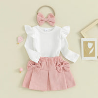 Thumbnail for Mini Fashion™ – Kombinasjon av topp og skjørt og hårbånd.