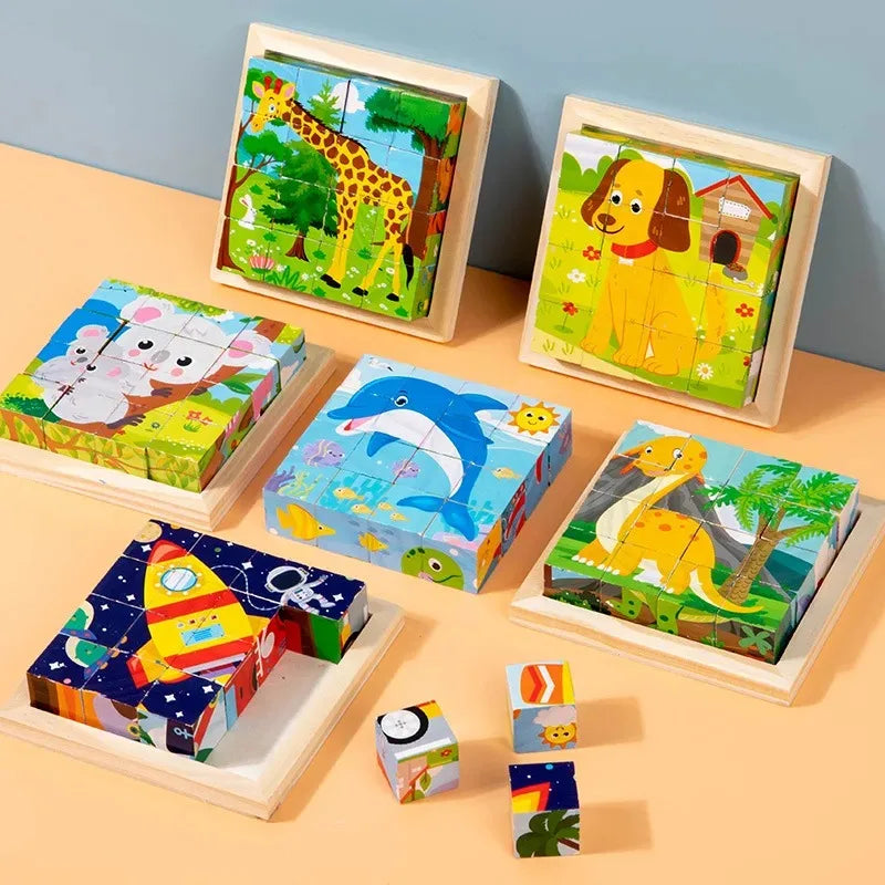 CubePuzzle – Fun & Educational - 3D Wooden Blocks Puzzle
