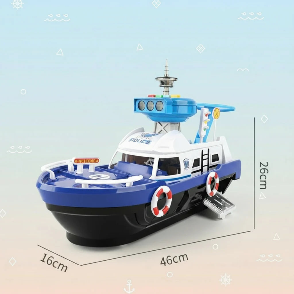 PlayHarbor – Musical & Interactive – Toy Boat with Light & Sound